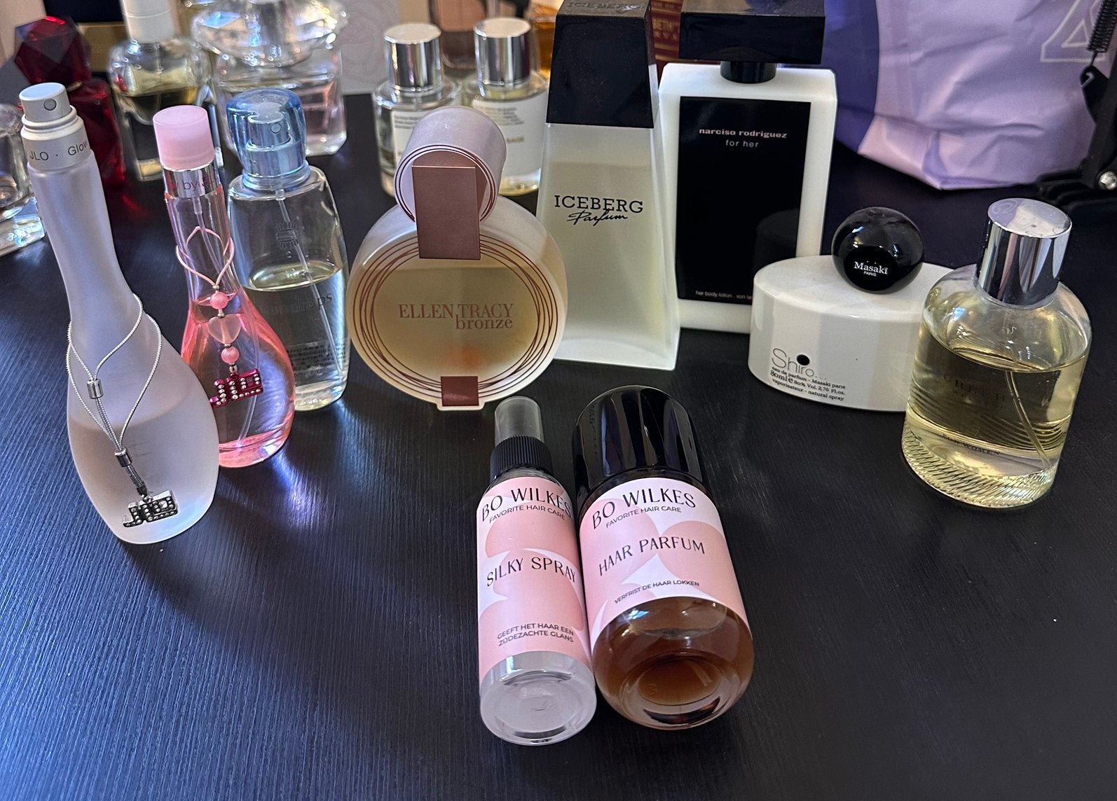 Parfum set 7 pieces +body lotion, Verzenden, Zo goed als nieuw