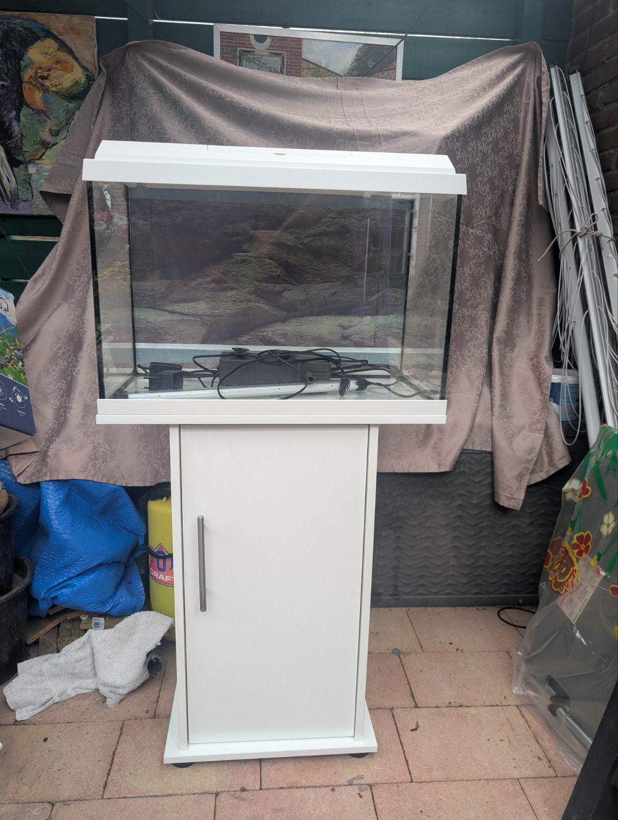 Jewel aquarium Primo 70 met een achtergrond en pomp., Dieren en Toebehoren, Ophalen, Gebruikt, Leeg aquarium
