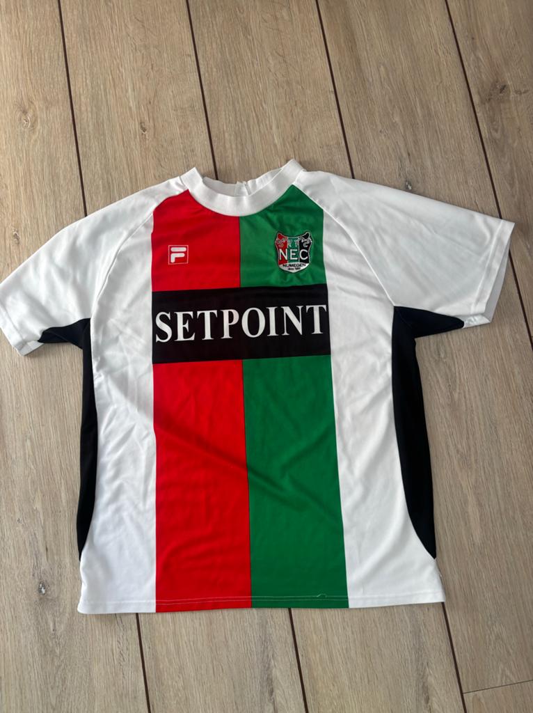 NEC Voetbalshirt - Wit, Groen, Rood, Kleding | Heren, Sportkleding, Maat 48/50 (M), Wit, Ophalen of Verzenden, Voetbal