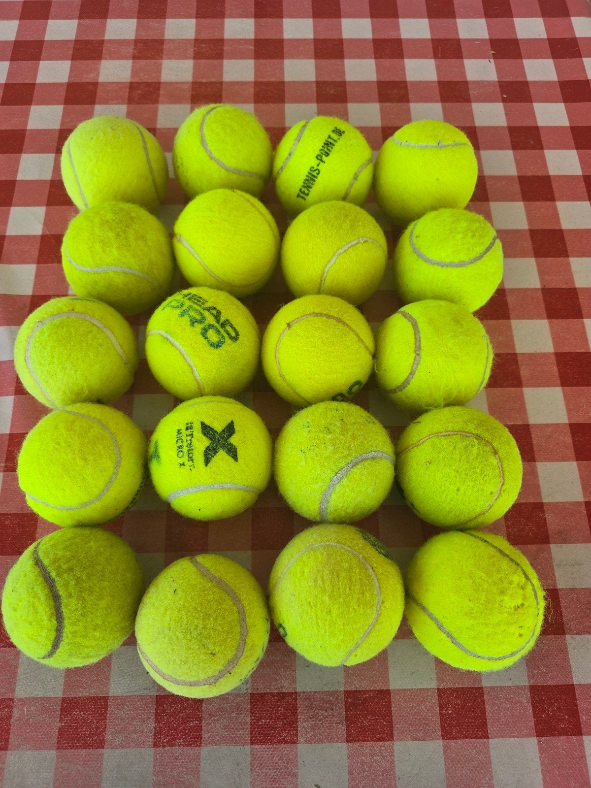Te koop tennisballen (20 stuks), Overige merken, Gebruikt, Ballen, Verzenden