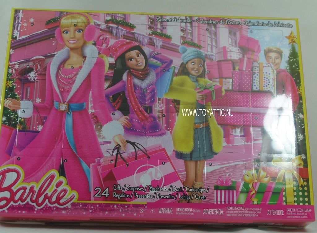 Barbie adventskalender met 24 leuke kadootjes geheel nieuw!, Ophalen of Verzenden, Nieuw, Fashion Doll