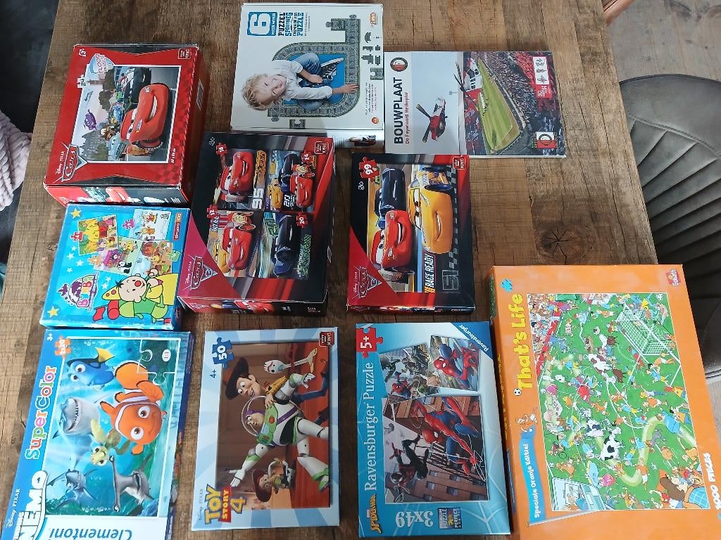 kinderpuzzels voor div. leeftijden, Ophalen, Meer dan 50 stukjes