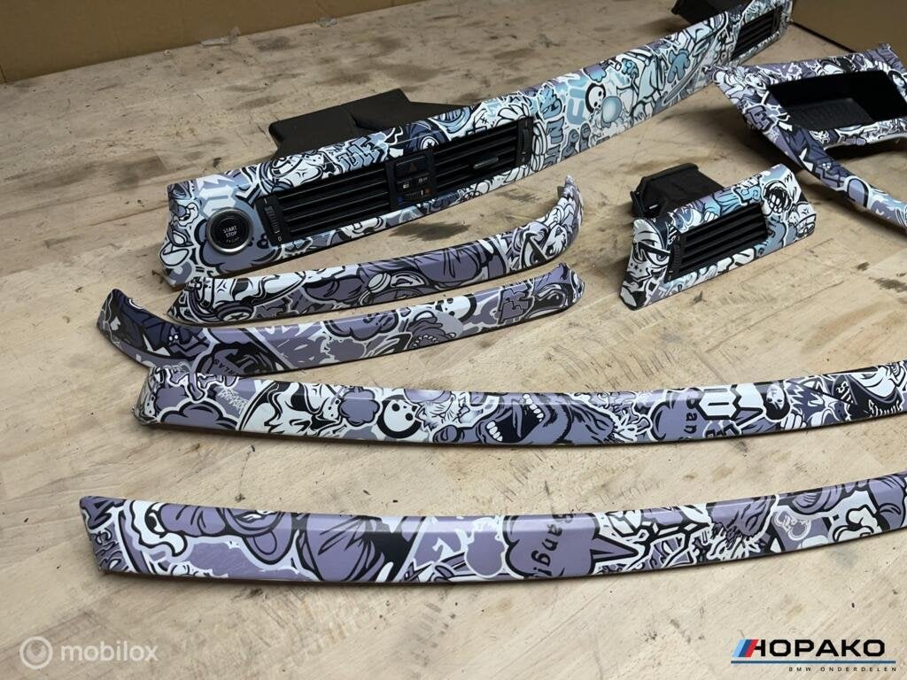 Interieurlijsten set BMW 3 serie E90 E91 E92 E93 m gewrapt, Gebruikt, Einsteinlaan 5 rijswijk, Bmw, Ophalen of Verzenden