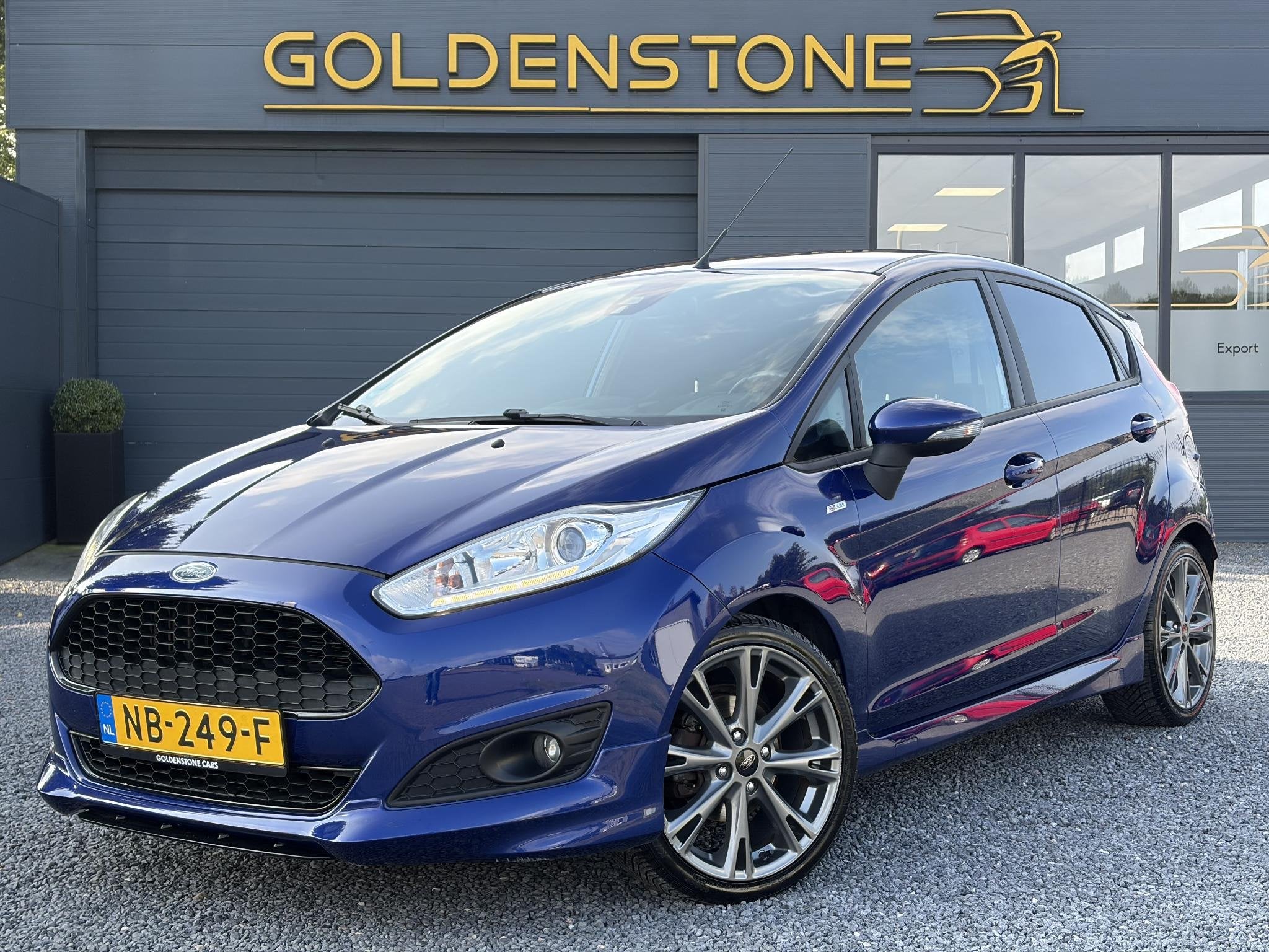Ford Fiesta 1.0 EcoBoost ST Line 102pk l Navi l 2e Eigenaar, Auto's, Voorwielaandrijving, Euro 6, Blauw, 23 km/l