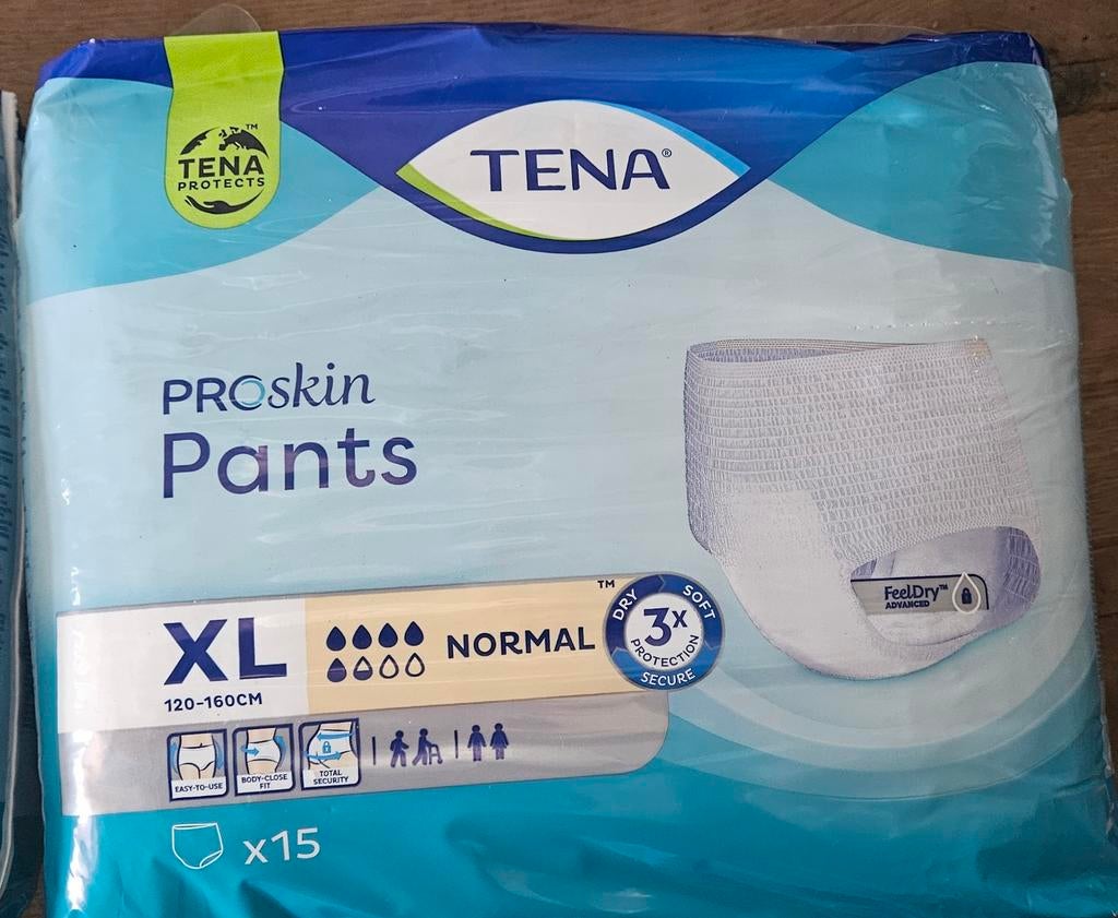 Tena incontinentiebroekjes maat xl, Ophalen