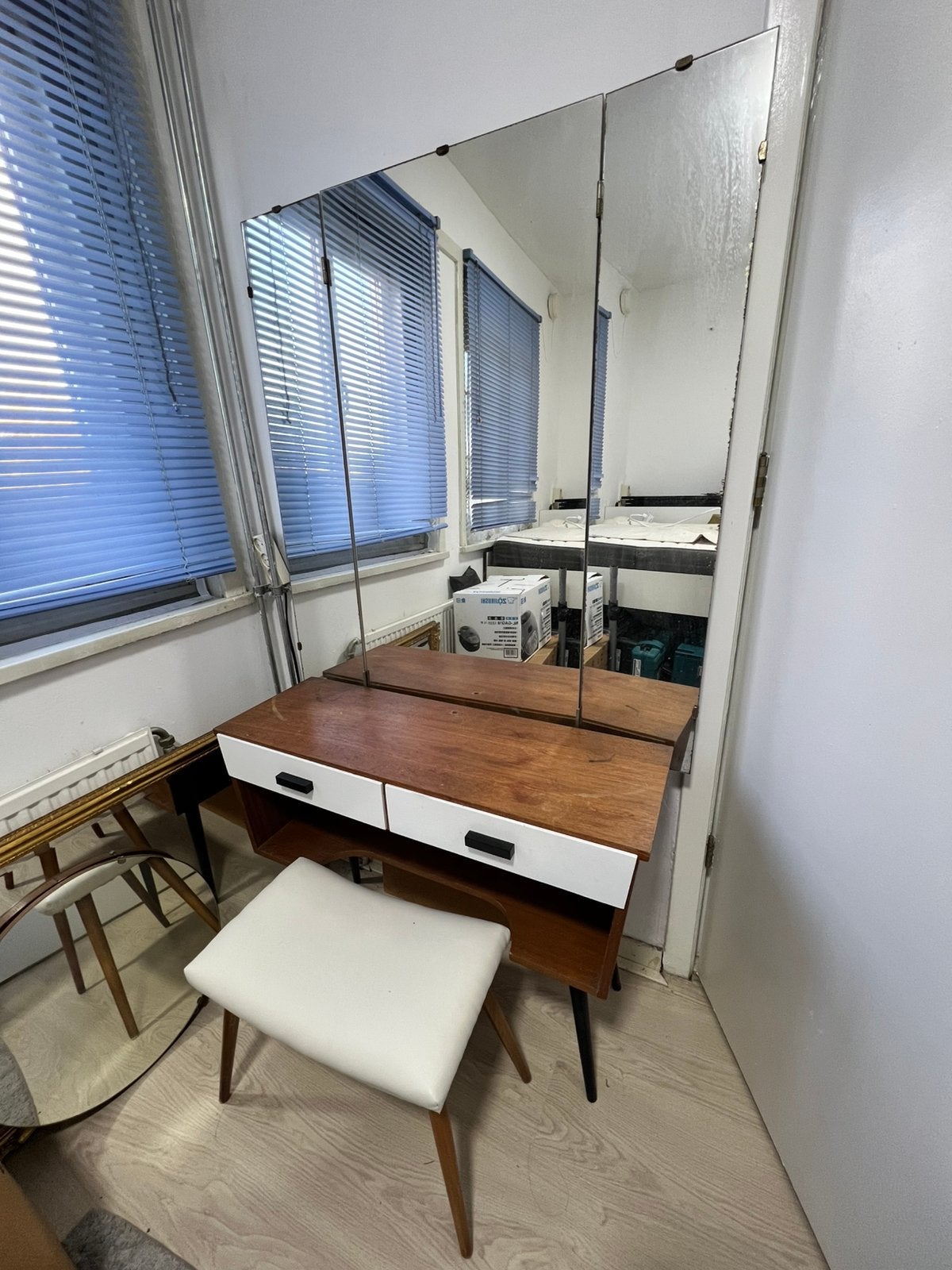 Vintage scandinavian design kaptafel, Ophalen, Gebruikt, 50 tot 100 cm, Minder dan 100 cm