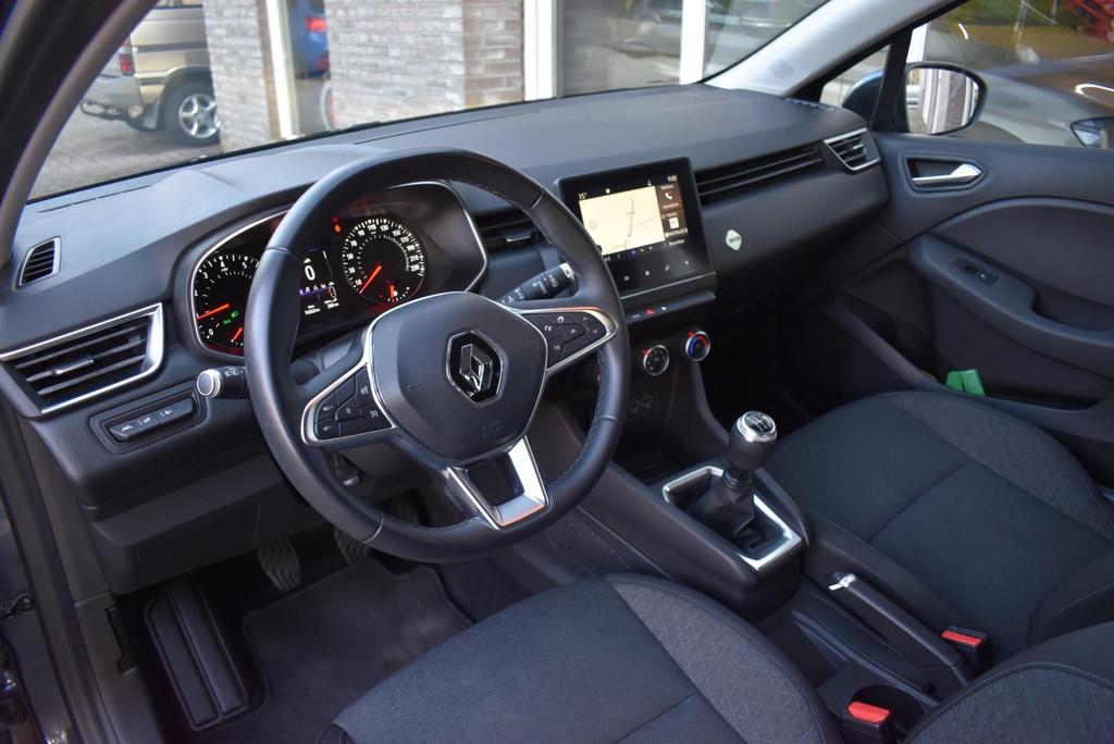 Renault Clio 1.0 TCe Intens Airco Cruise Led Carplay Carpass, Auto's, 101 pk, Gebruikt, Blauw, Bedrijf