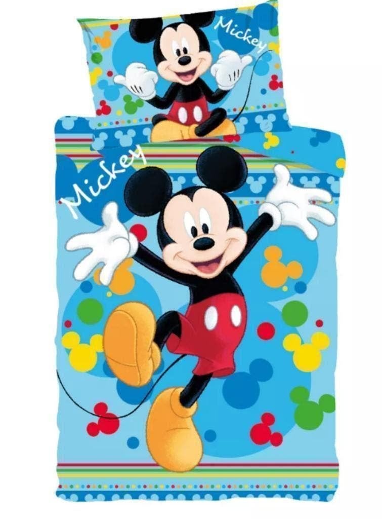 Mickey Mouse Baby / Peuter Dekbedovertrek 100 x 135 - Disney, Blauw, Ledikant, Dekbedovertrek, Nieuw