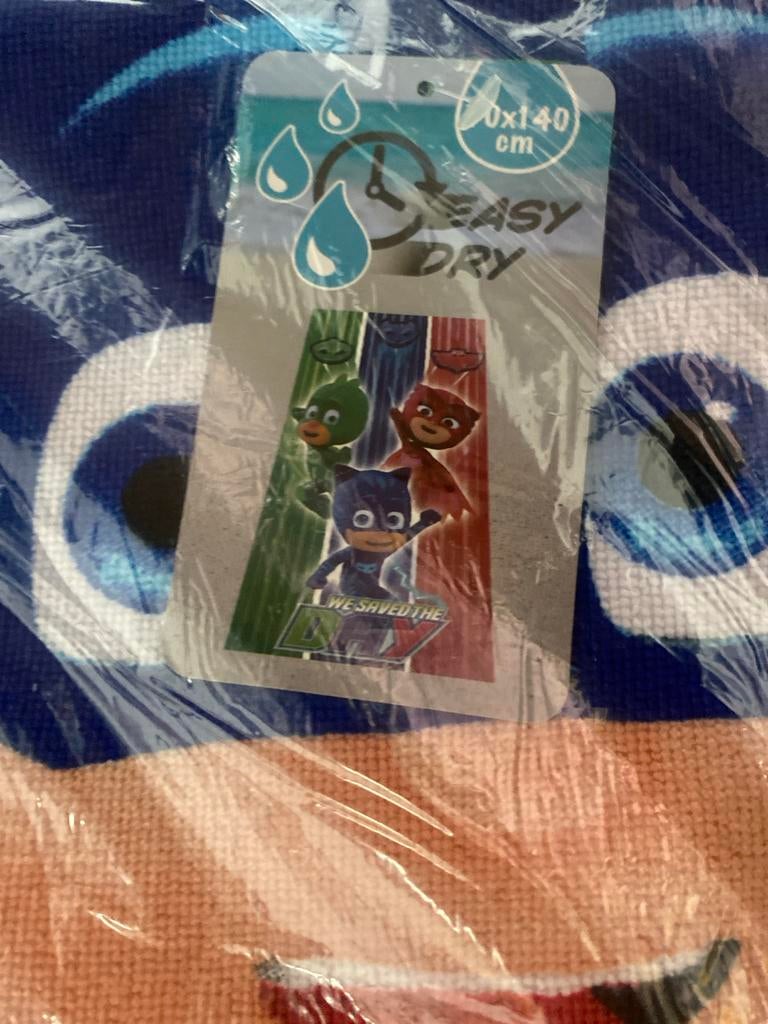 Nieuwe PJ Masks strandlaken/handdoek 70x140 cm, Verzamelen, Ophalen of Verzenden, Nieuw