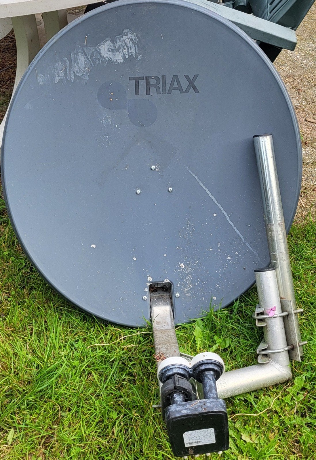 schotel + ontvanger en ophangbeugel, Audio, Tv en Foto, Ophalen, Overige merken