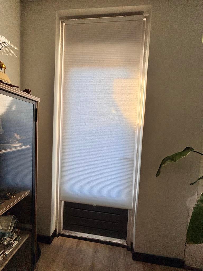 IKEA Plissé gordijn 80x210, Huis en Inrichting, Stoffering | Gordijnen en Lamellen, Gebruikt, 150 tot 200 cm, 50 tot 100 cm, Wit