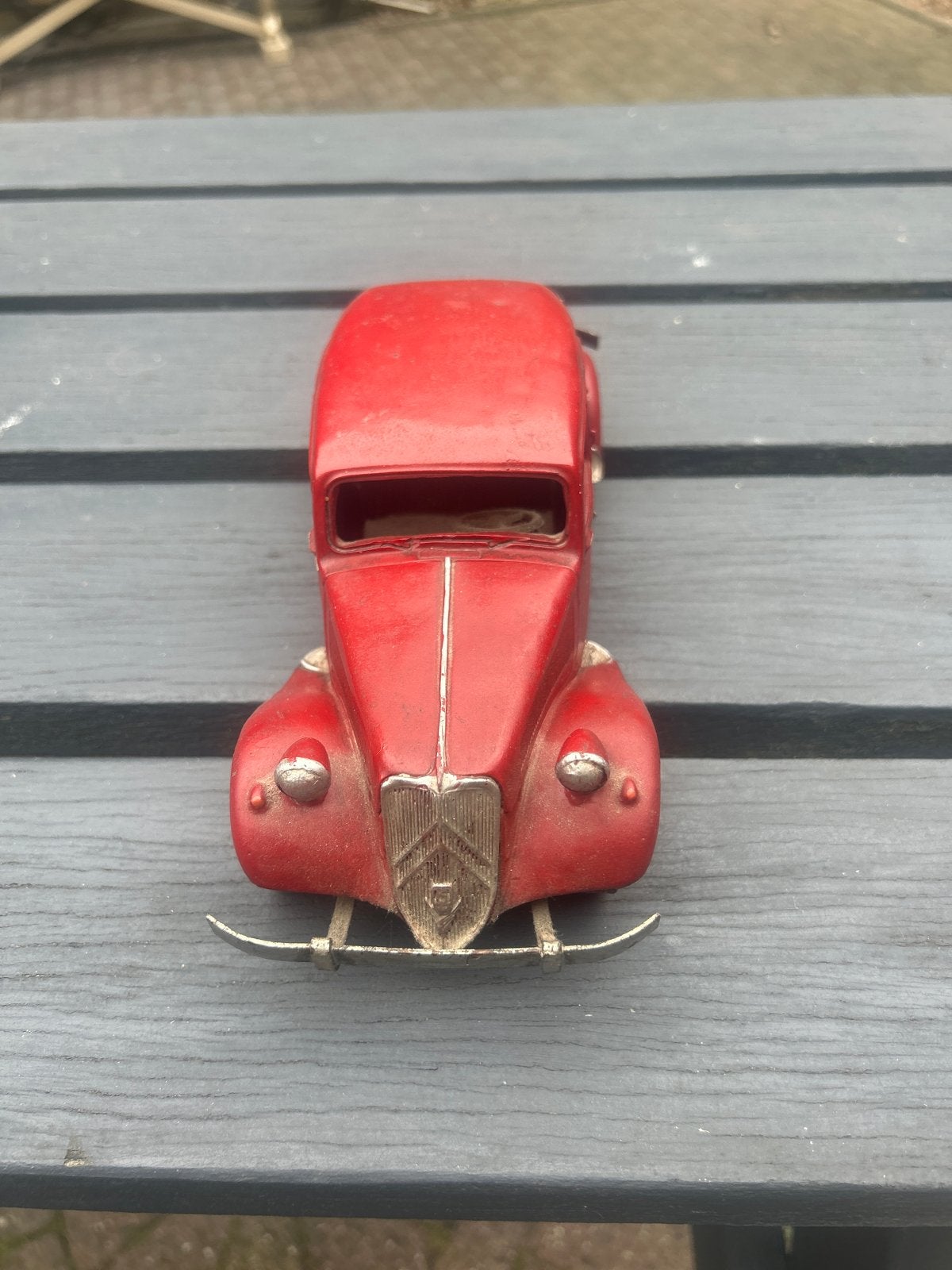 Vintage Rode Speelgoedauto - Citroën Traction Avant Model, Ophalen of Verzenden, Gebruikt