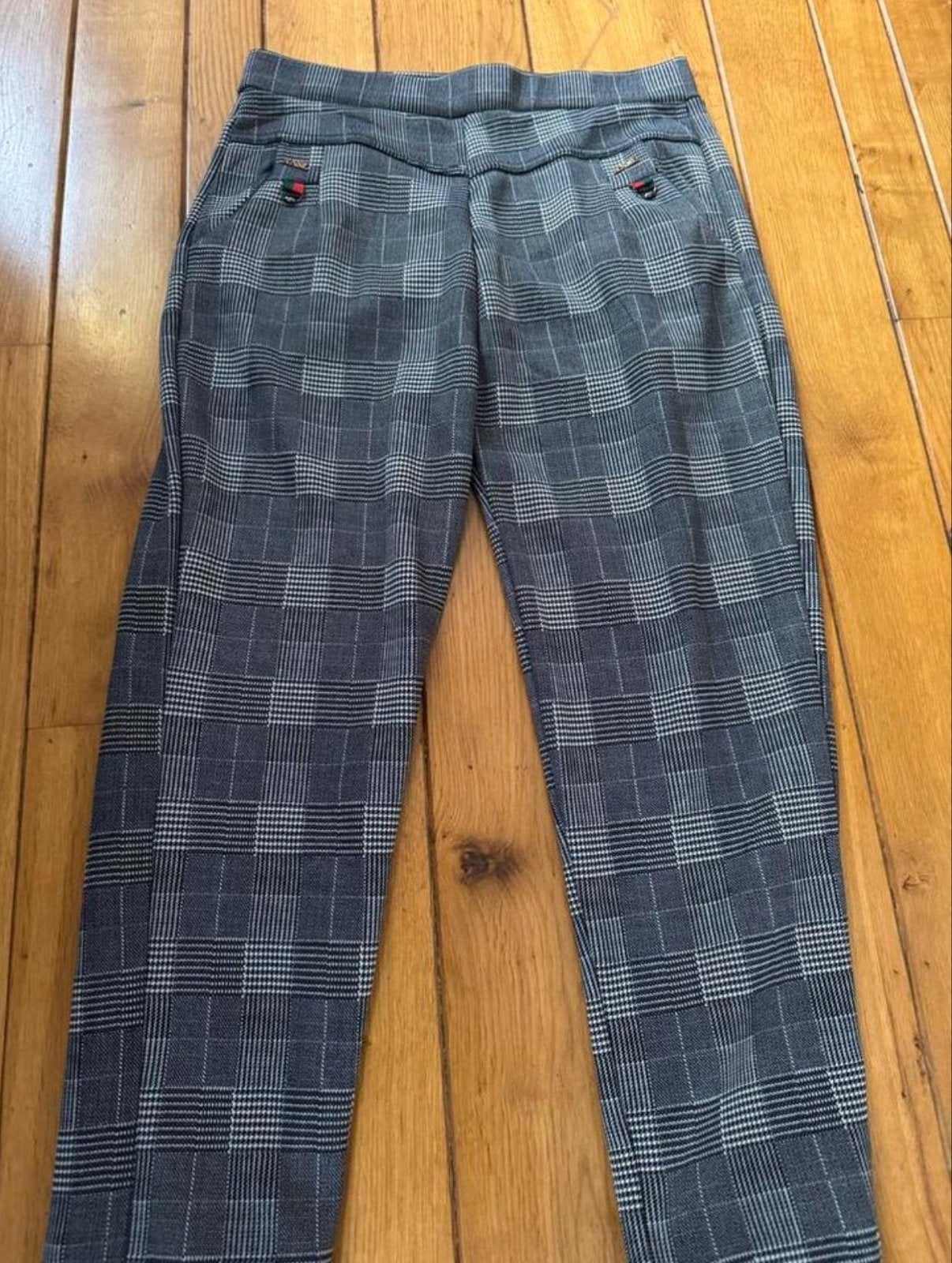 geruite broek maat 46, Maat 46/48 (XL) of groter, Ophalen of Verzenden, Zo goed als nieuw, Grijs