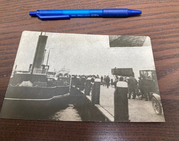 Zeldzame fotokaart Minister Kraus - Haven en schip, Verzamelen, Ophalen of Verzenden