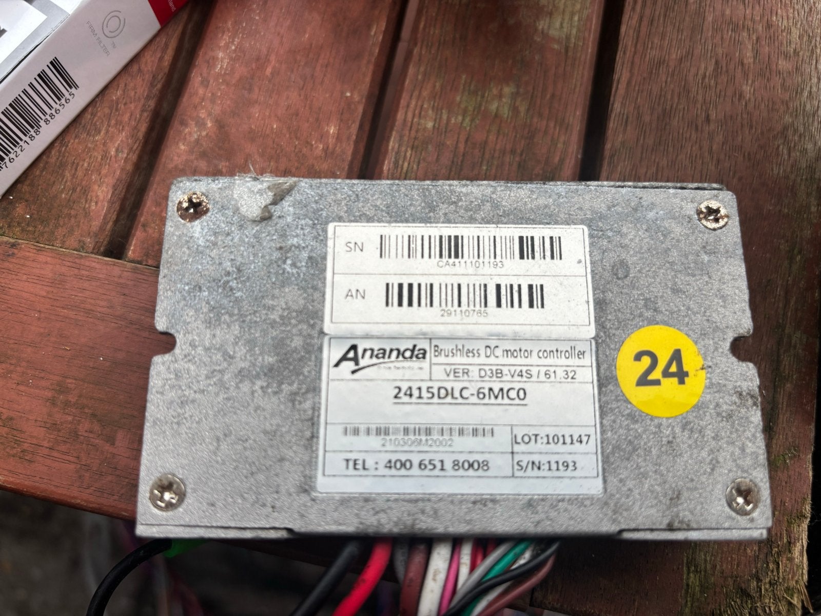 Sparta Ananda 2415DLC-6MC0 Brushless DC Motor Controller, Gebruikt, Overige typen, Aluminium, Ophalen