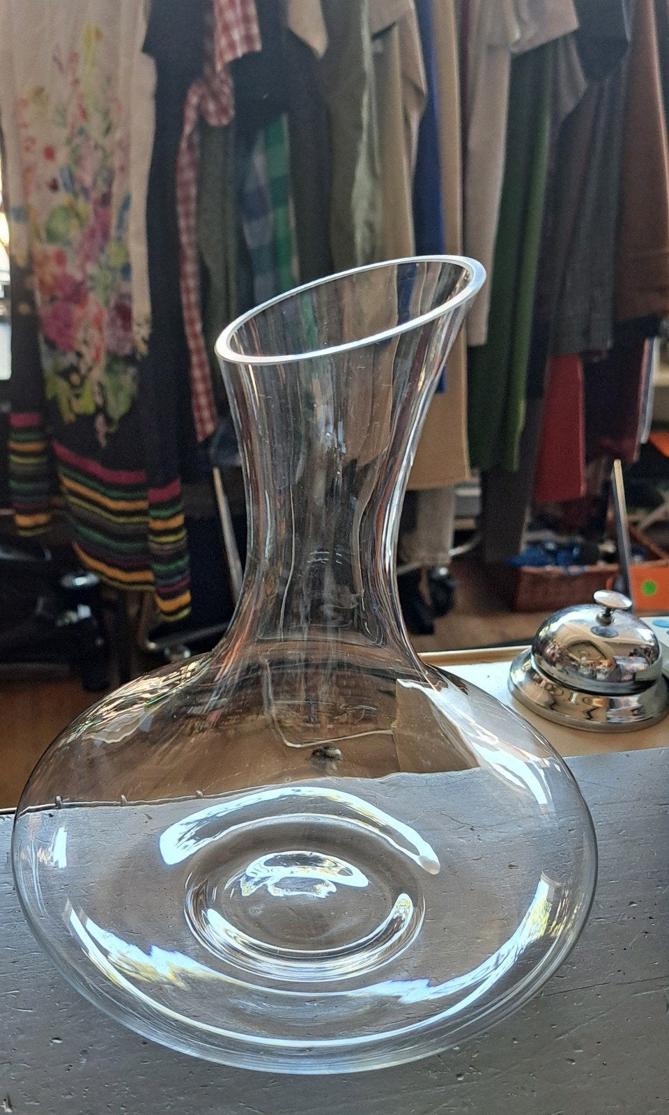 ZGAN Elegante glazen Decanteer / Wijnkaraf 🍷 karaf, Ophalen, Zo goed als nieuw