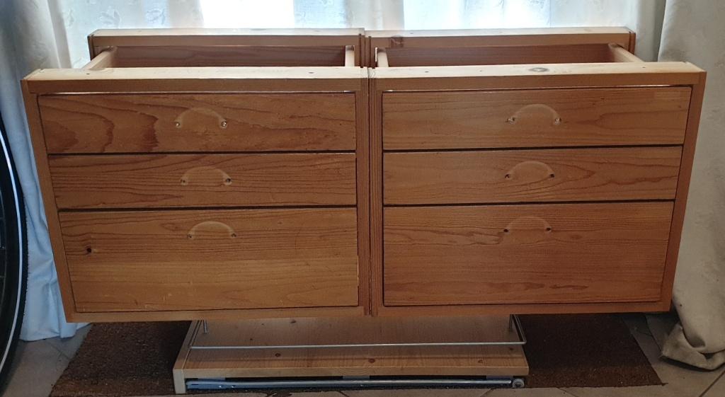 Lundia ladenblok 100x40 blank gelakt in nette staat, Ophalen, Gebruikt