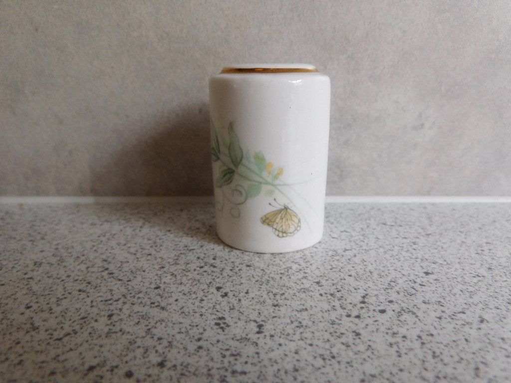 Zoutpot Fine Bone China Vlinder Bloem, Huis en Inrichting, Keuken | Servies, Overige merken, Overige typen, Ophalen of Verzenden