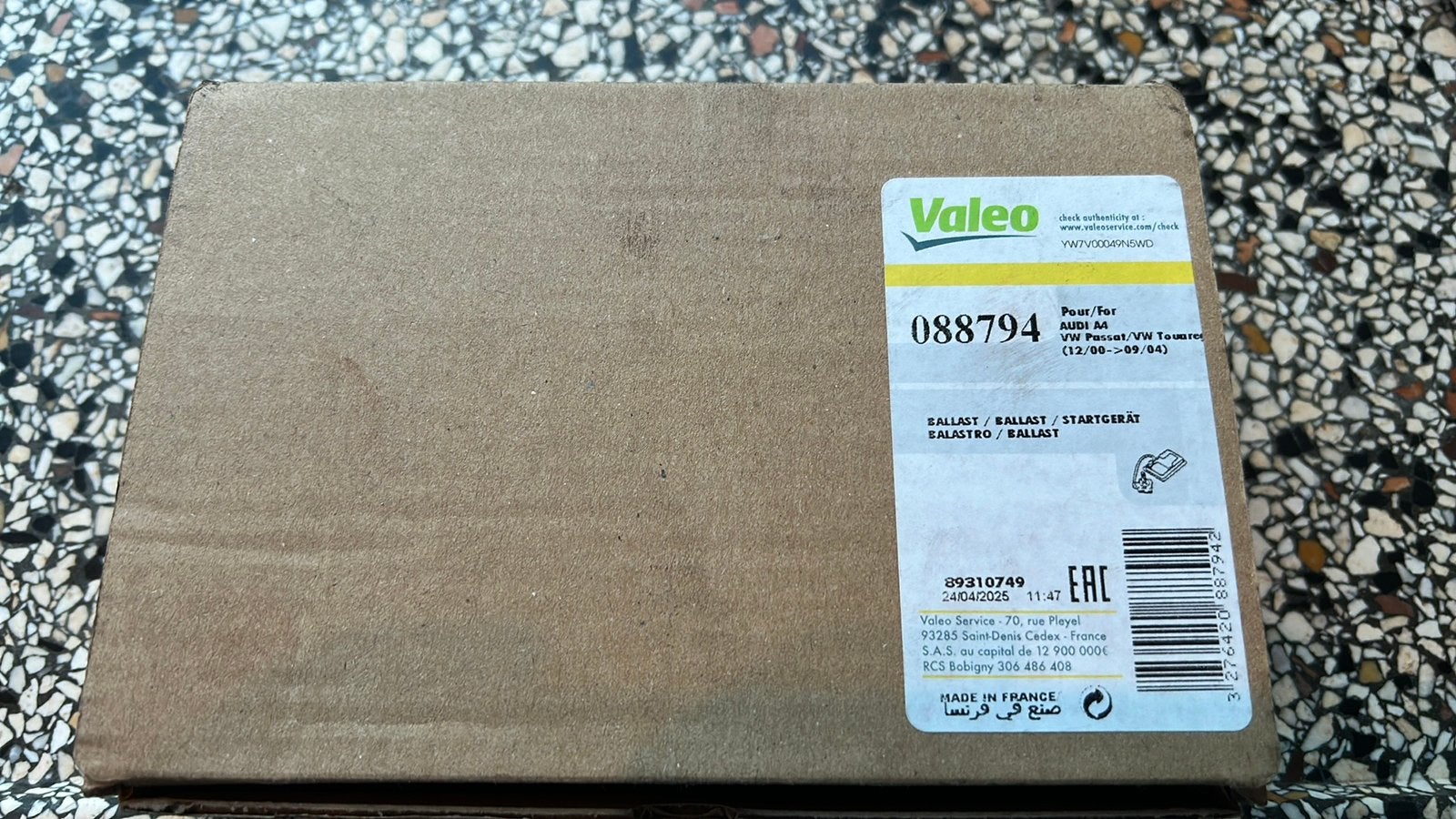 Ballast xenon Volvo, Ophalen