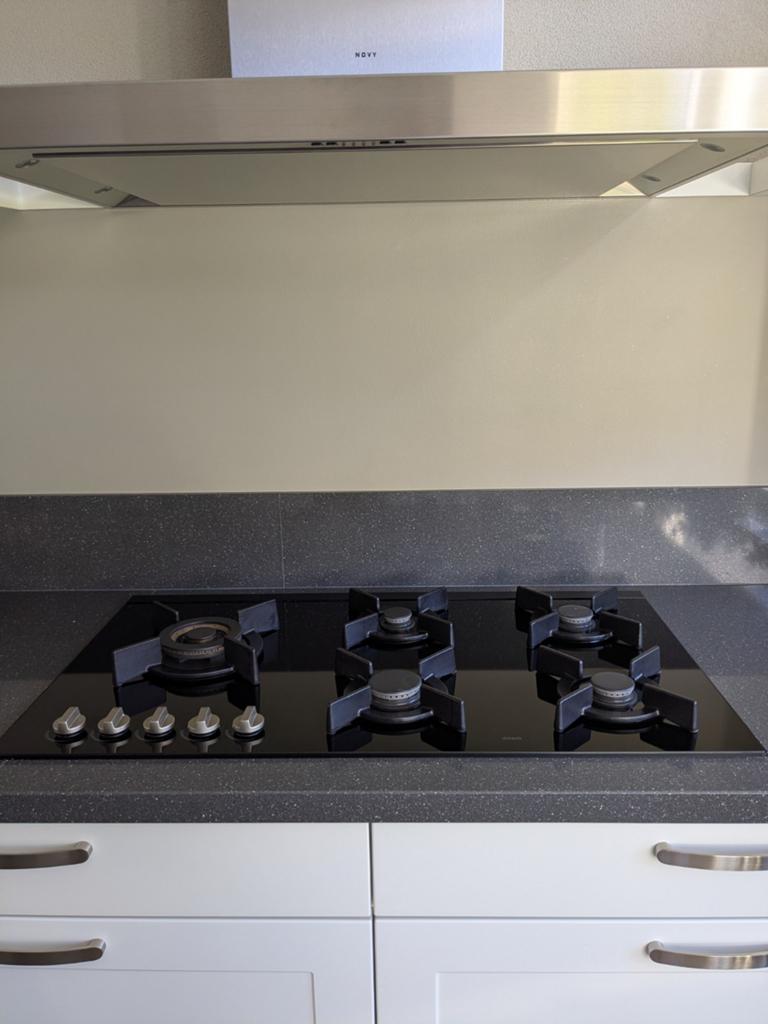 ATAG mooie gas op glas kookplaat 90cm - 5 pits  wokbrander, Ophalen, Gebruikt, Energieklasse A of zuiniger, Inbouw