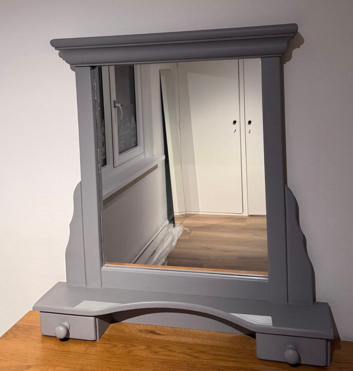 Kaptafel met losse spiegel, Huis en Inrichting, Ophalen, Gebruikt, 100 tot 150 cm, 150 tot 200 cm