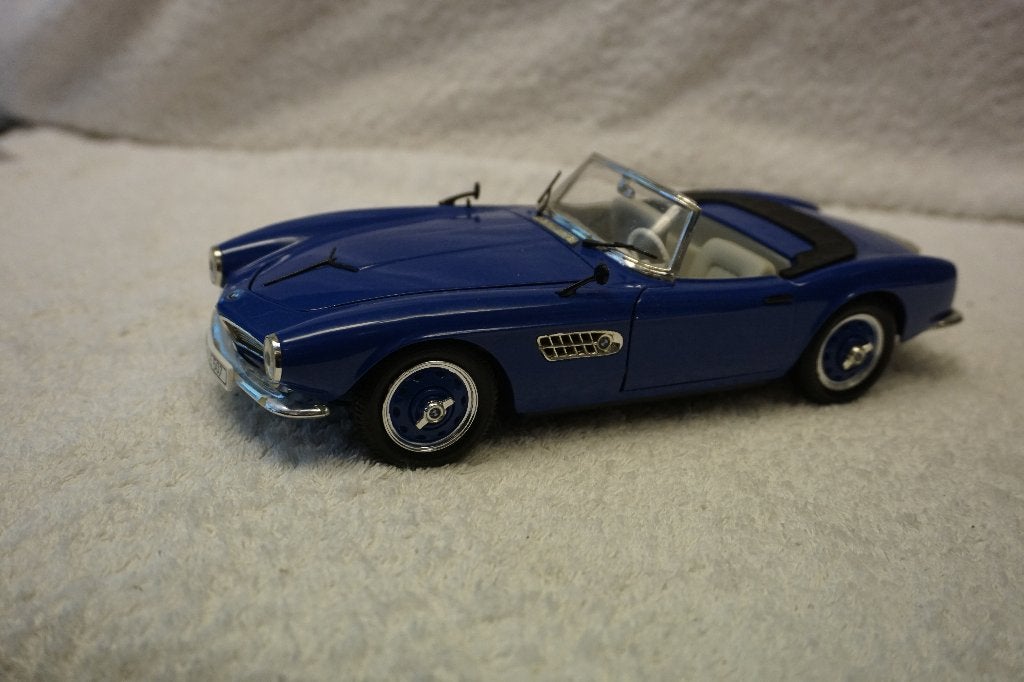 BMW 507 Revell - 1:18 Cabriolet Blauw/Zwart, Ophalen of Verzenden, Gebruikt, Auto, Revell