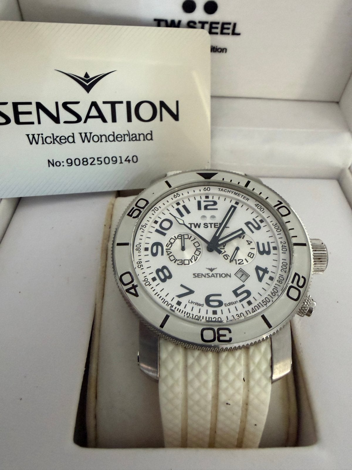 TW Steel Sensation Wicked Wonderland Limited Edition Horloge, Gebruikt, Staal, Polshorloge, Kunststof