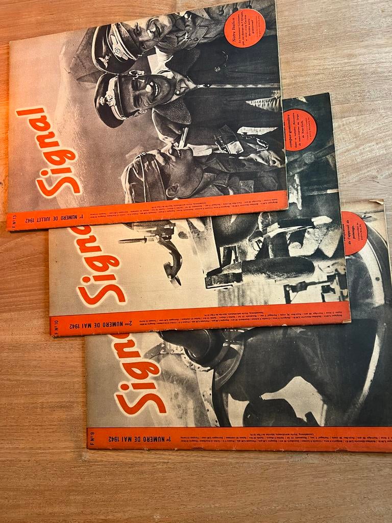 Signal Tijdschriften - WOII (1942) - 3 Stuks, Boeken, Oorlog en Militair, Ophalen of Verzenden, Tweede Wereldoorlog, Gelezen, Algemeen