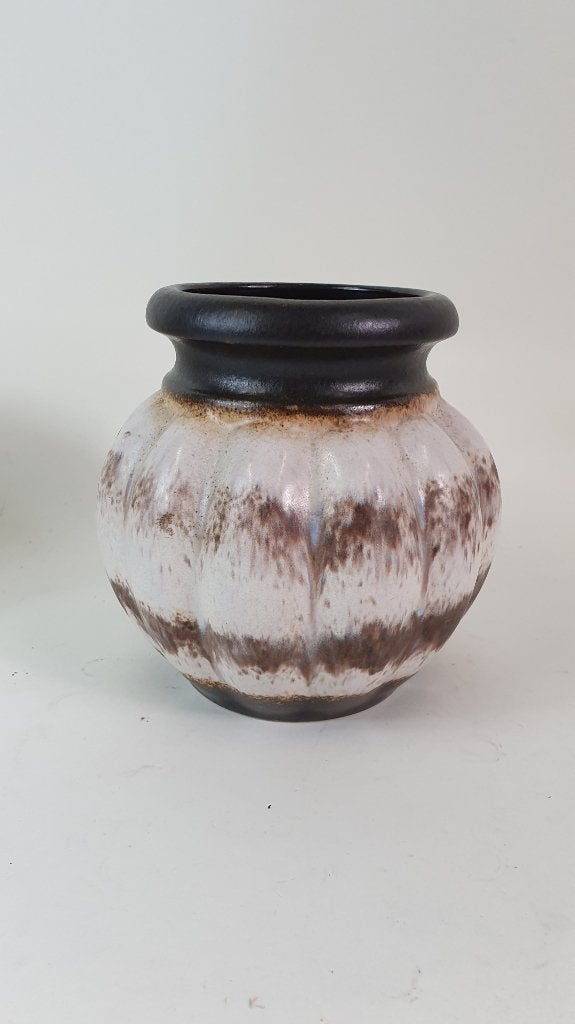 Vintage Fat Lava vaas, Scheurich 292-16, bruin. 3A4, Ophalen of Verzenden