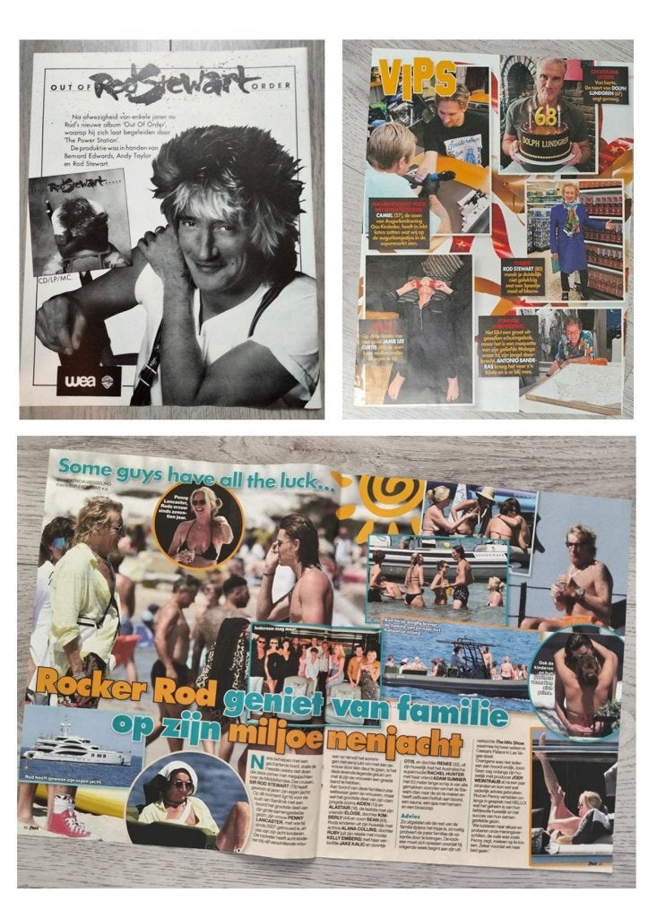 Rod Stewart OOR tijdschrift artikelen 4 pagina’s, Verzenden, Zo goed als nieuw, Boek, Tijdschrift of Artikel