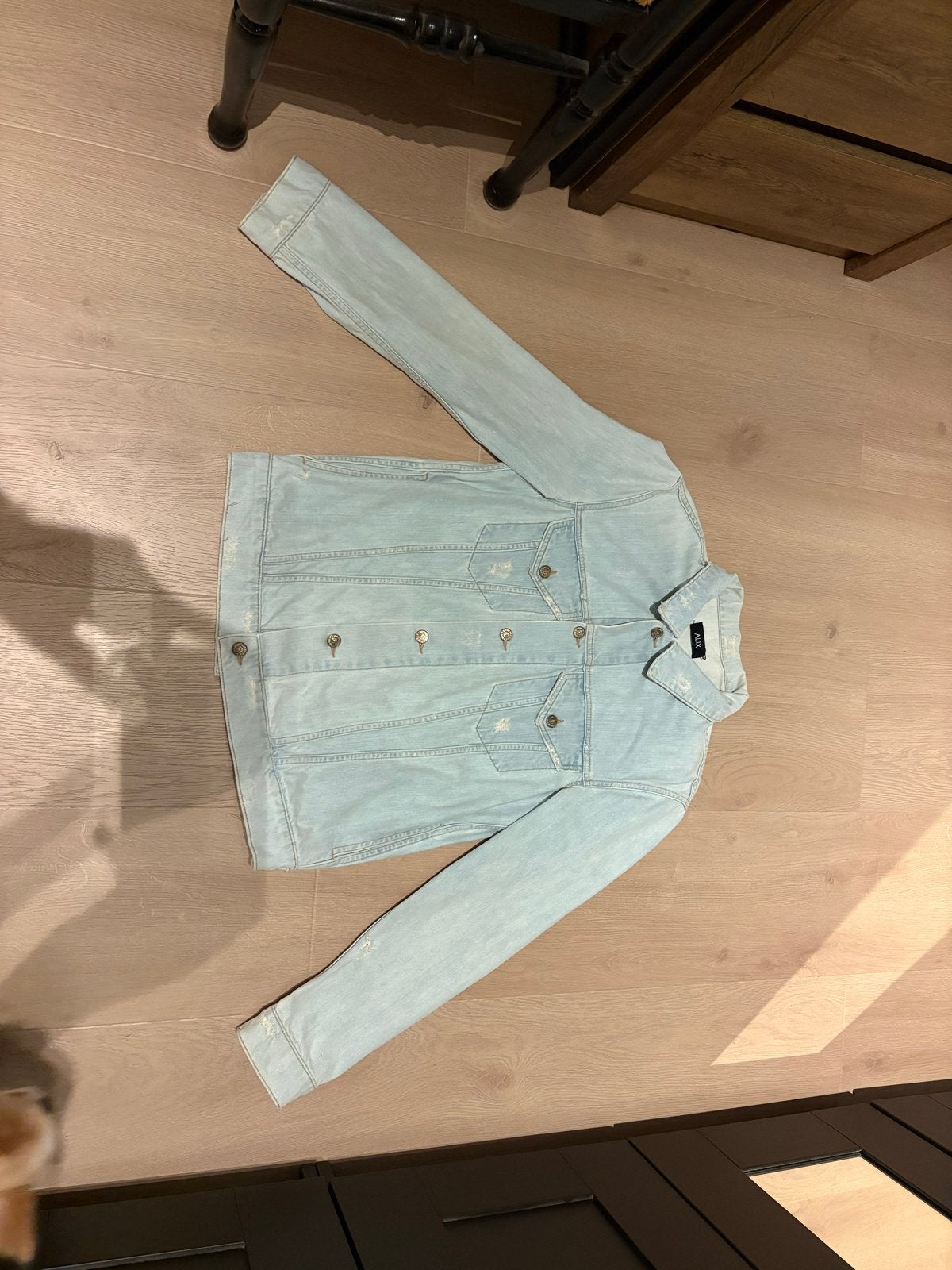 Alix The Label spijkerjack met borduursel - Maat S, Ophalen of Verzenden, Gedragen, Maat 36 (S), Blauw