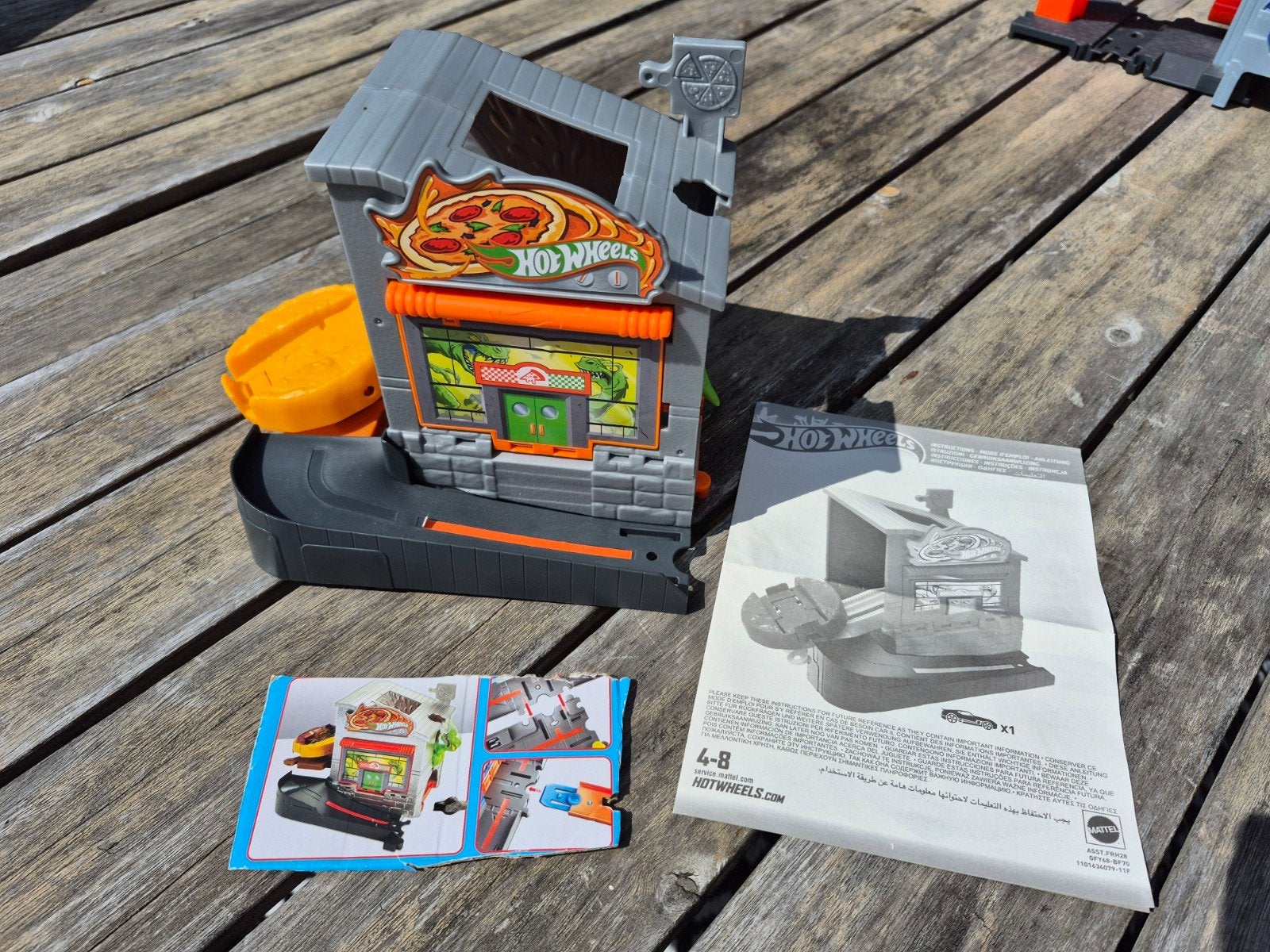 Hot Wheels City downtown pizza toss EN wasstraat voor € 10, Onderdelen, Zelf te bouwen, Ophalen of Verzenden, Zo goed als nieuw