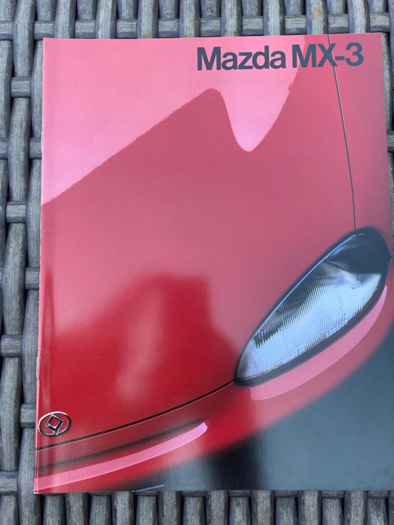 Mazda MX-3 Brochure - Origineel 1991, Ophalen of Verzenden, Zo goed als nieuw, Mazda