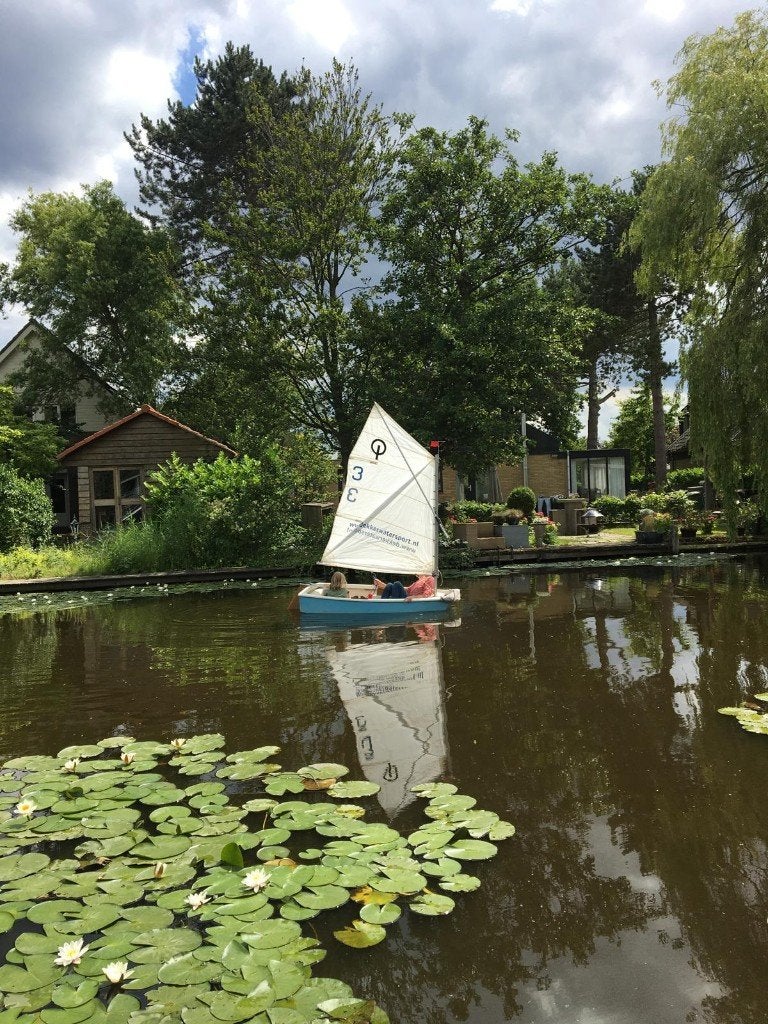 Optimist zeilbootje - Gratis op te halen ivm verhuizing, Watersport en Boten, Gebruikt, Minder dan 15 m², Overige typen, Ophalen