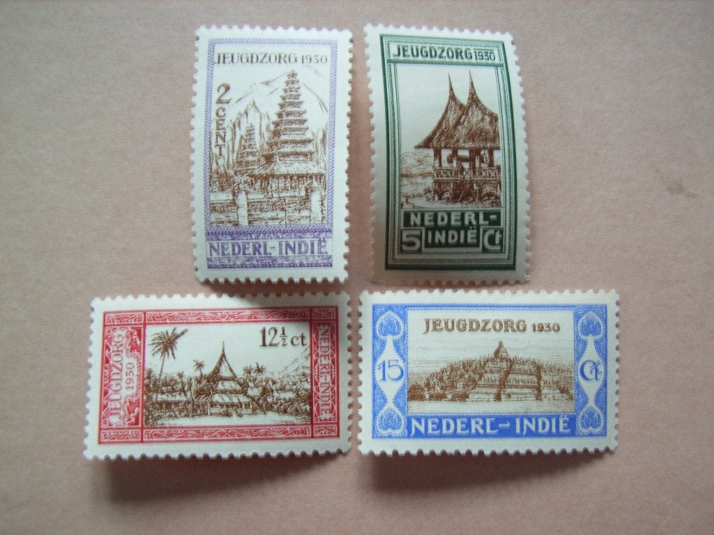 5   Ned.indie 167-170, Postzegels en Munten, Postzegels | Nederlands-Indië en Nieuw-Guinea, Ophalen of Verzenden, Nederlands-Indië
