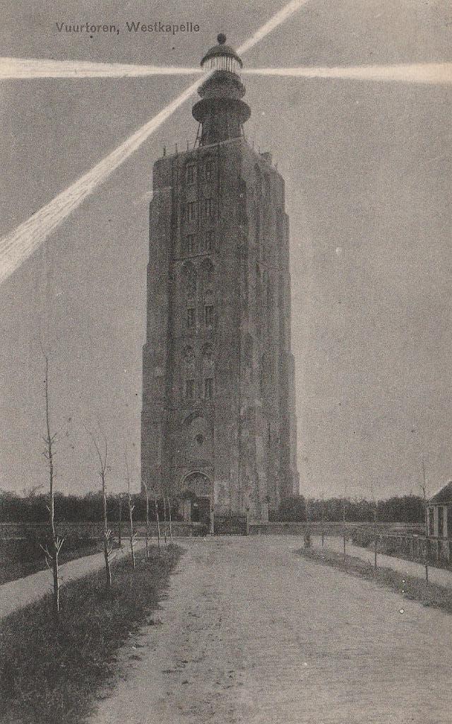 Westkapelle vuurtoren, Verzamelen, Ophalen of Verzenden, Gelopen, Zeeland