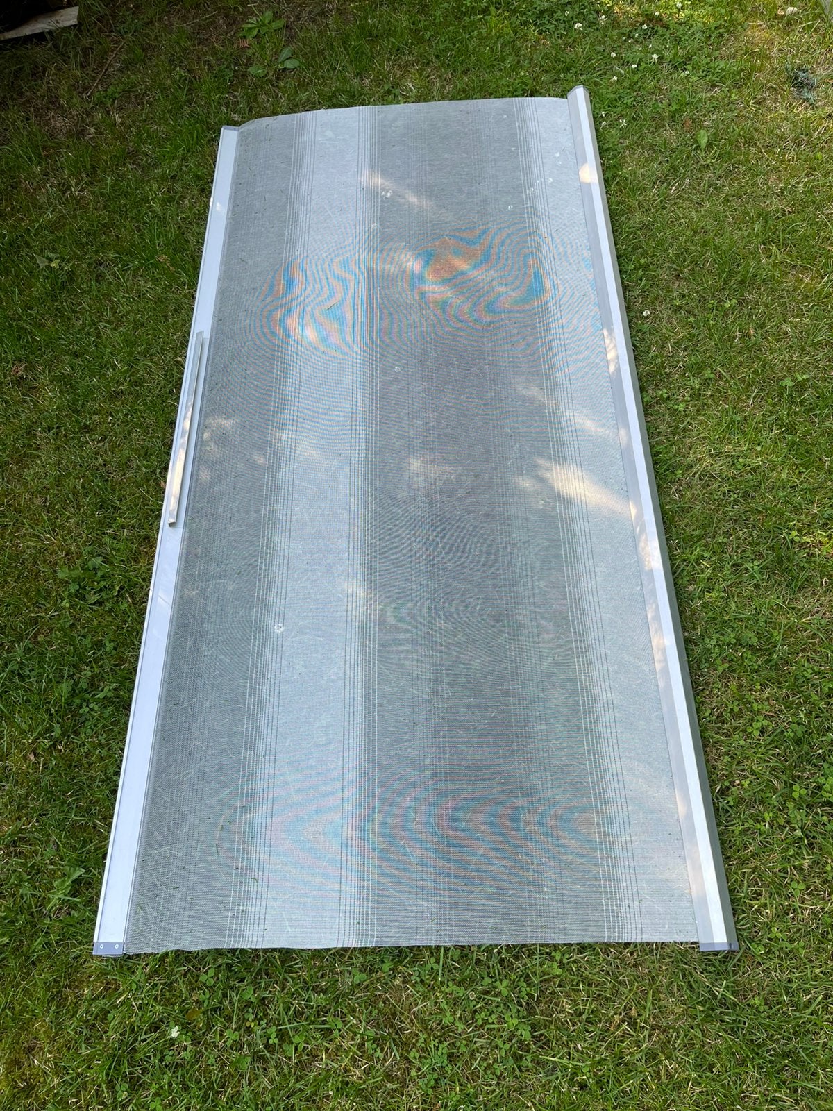 Nieuwe rolhordeur maat 205 x 100 rails. Aluminium plissé, Doe-het-zelf en Verbouw, Deuren en Horren, Hordeur, Nieuw, Ophalen, 100 tot 120 cm