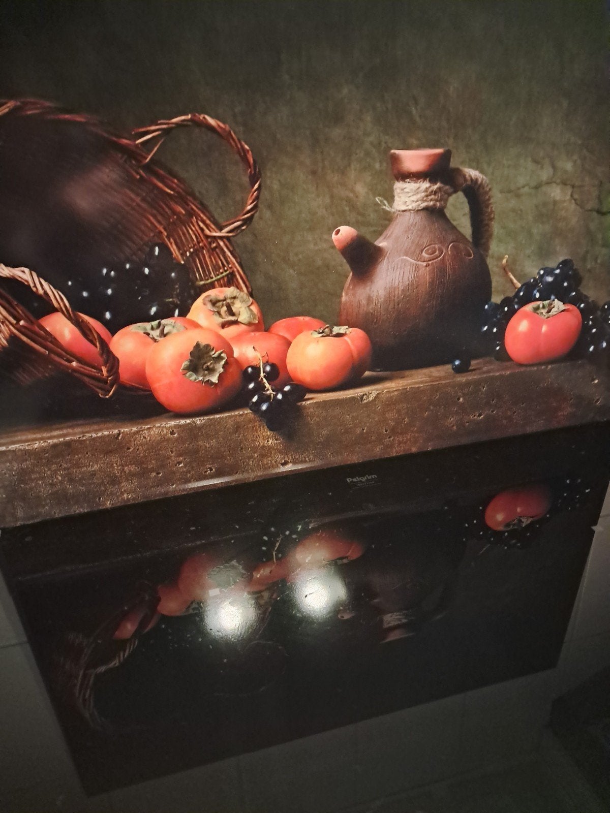 Spatwand 60x40 cm met fruitstilleven, Ophalen of Verzenden, Zo goed als nieuw, Kunststof