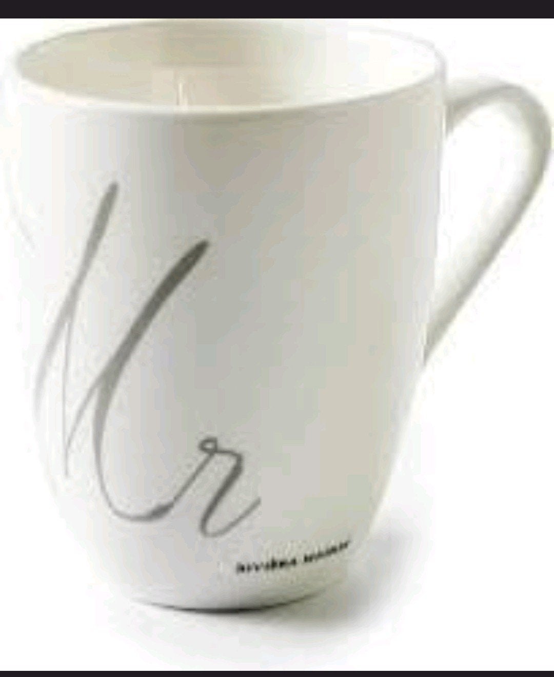 Rivièra Maison witte mok mister "Mr mug" 11 cm, Ophalen of Verzenden, Aardewerk, Overige stijlen, Kop(pen) en/of Schotel(s)