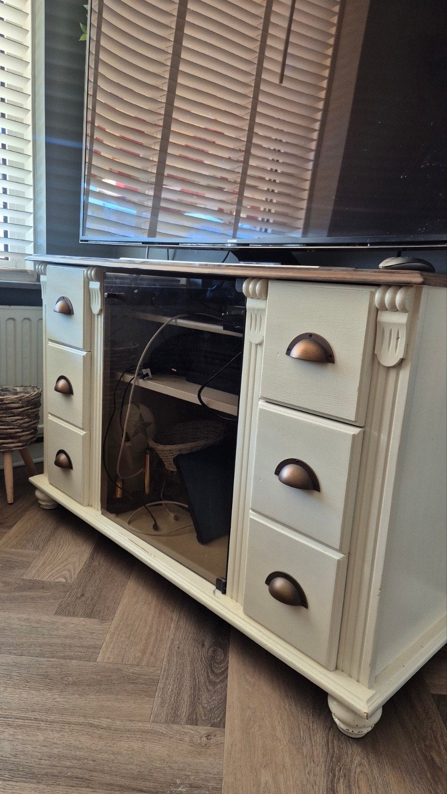 dressoir tv kast, Ophalen, Gebruikt, 5 laden of meer, 100 tot 150 cm