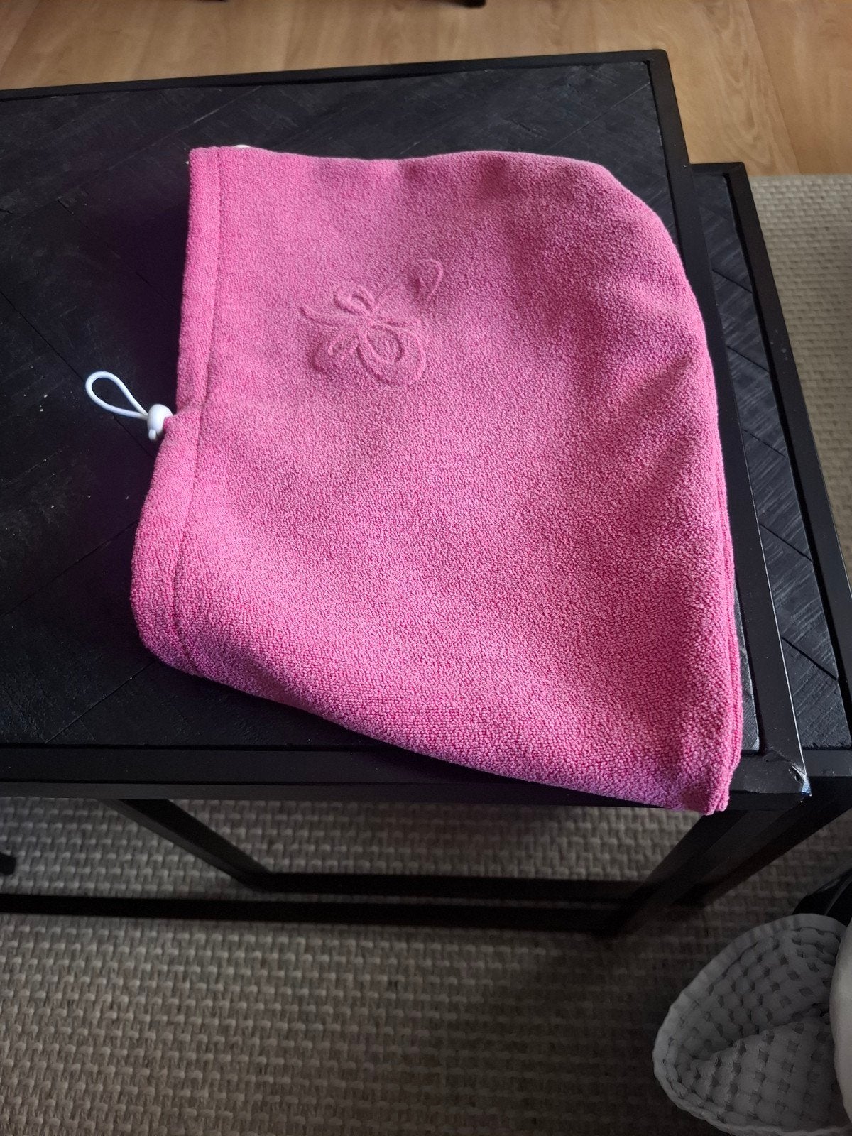 Jemako haardroger handdoek roze pink, Huis en Inrichting, Overige merken, Handdoek, Ophalen of Verzenden, Zo goed als nieuw
