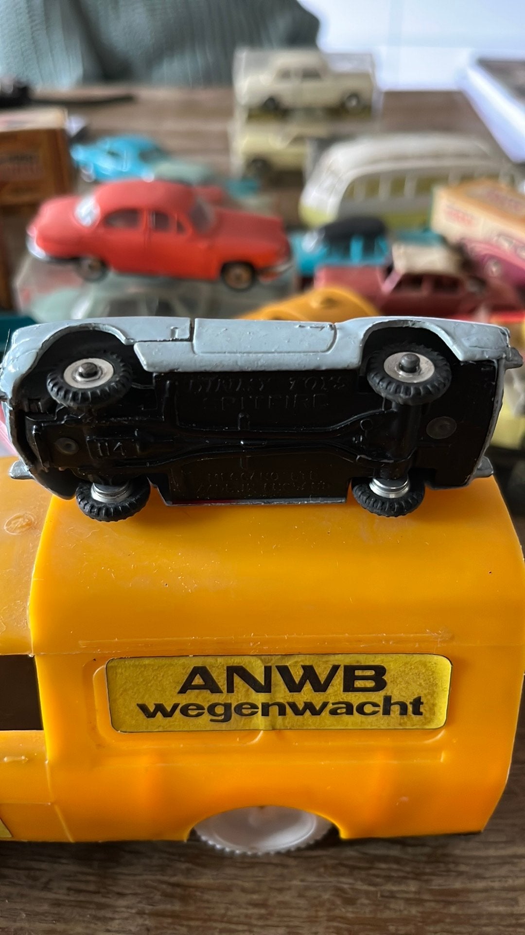 Dinky Toys nr. 114, Triumph Spitfire in bespeelde staat, Ophalen of Verzenden, Zo goed als nieuw, Auto, Dinky Toys