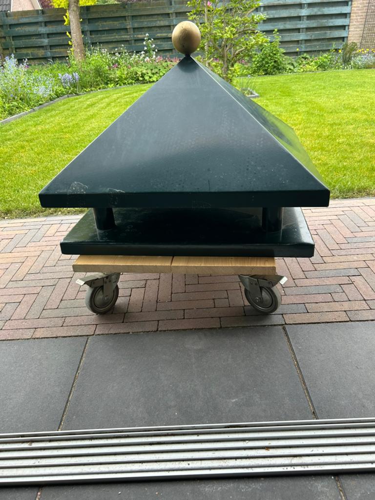 Paalkap met verlichting ook te gebruiken voor in de tuin, Ophalen, Gebruikt