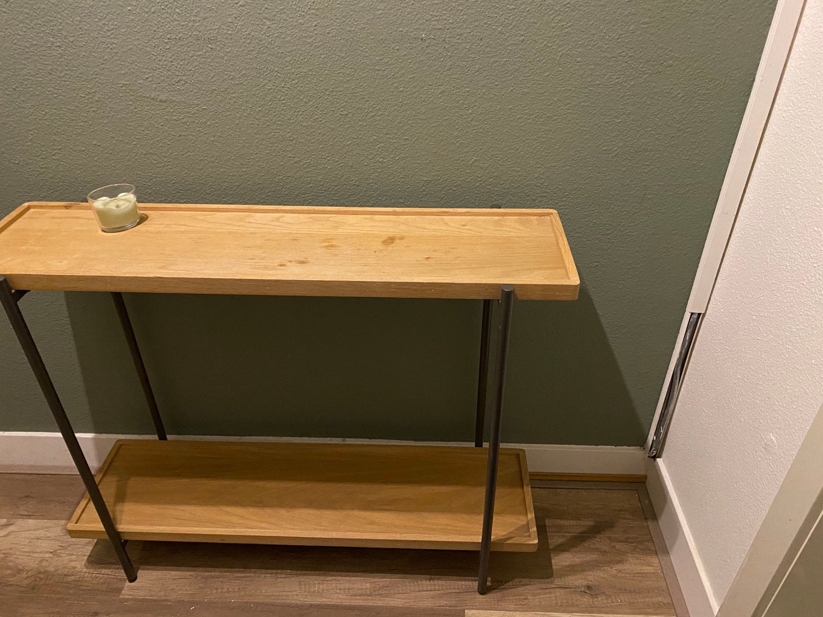 Side table hout, Huis en Inrichting, Ophalen, Gebruikt, 50 tot 100 cm, Modern
