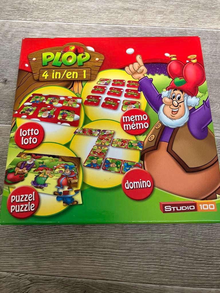 Studio 100 - 4 in 1 spellen, Kinderen en Baby's, Speelgoed | Kinderpuzzels, Ophalen of Verzenden, Gebruikt