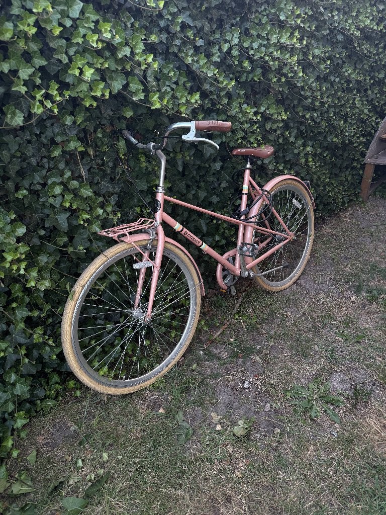 Popal Daily Dutch retro damesfiets roze 28 inch, Fietsen en Brommers, Terugtraprem, Gebruikt, Versnellingen, 50 tot 53 cm