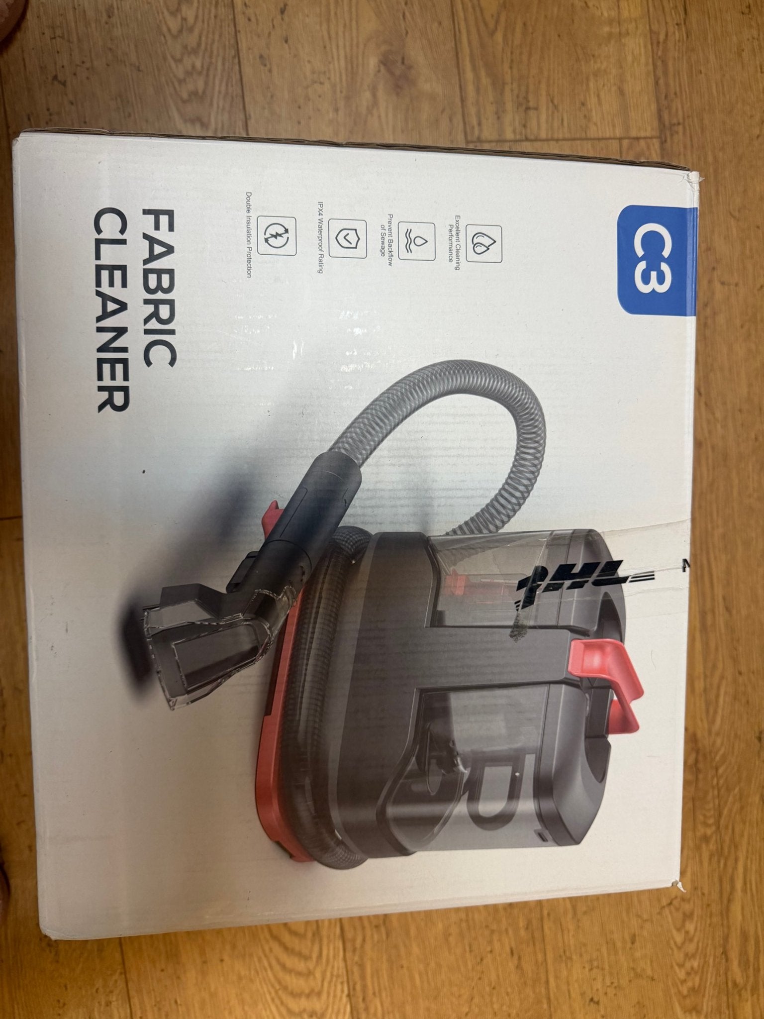 Nieuw in doos: C3 Vlekkenreiniger / Tapijtreiniger 450W (Ban, Ophalen of Verzenden, Onbekend, Onbekend, Onbekend