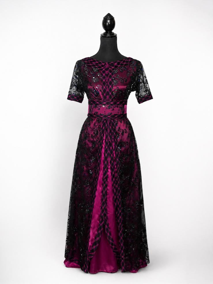Elegante Kinder Takchita, Kleding | Dames, Jurken, Nieuw, Maat 36 (S), Paars, Onder de knie, Ophalen