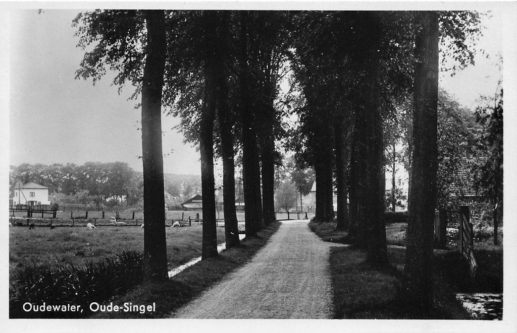 JP1392 Oudewater Oude Singel 1943, Ophalen of Verzenden, 1940 tot 1960, Ongelopen, Utrecht