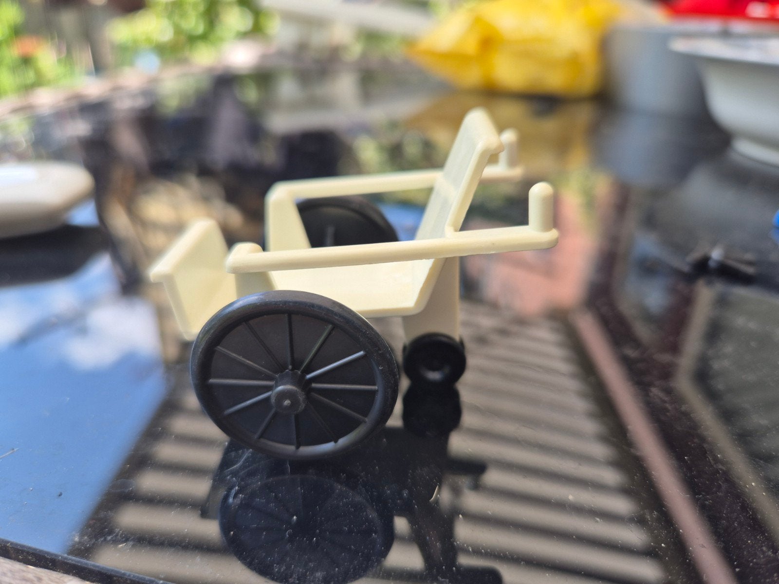 Rolstoel uit jaren 70. Vintage
Playmobil, Ophalen of Verzenden, Gebruikt